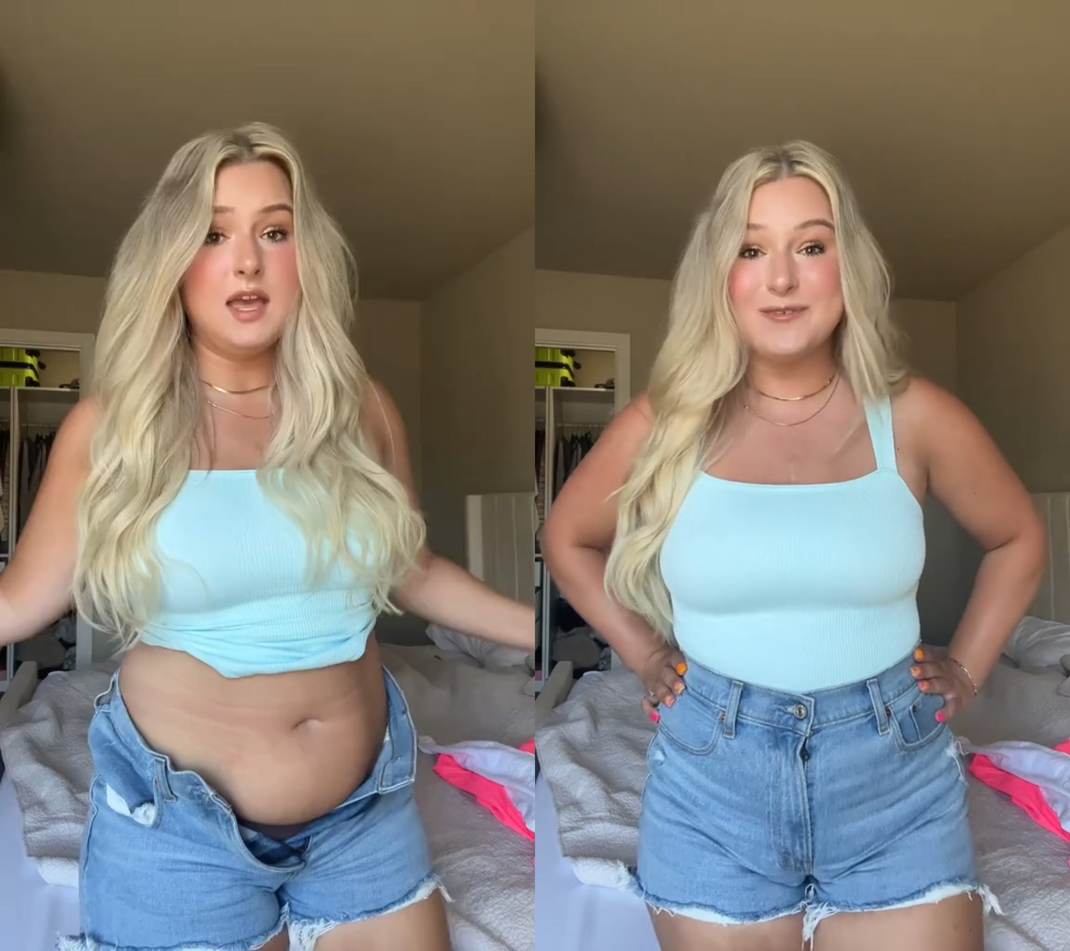 Final 3 Hours: 40% OFF🔥3 Piece Bodysuits For Women Sexy Ribbed Strappy Square Neck Stretch Tank Tops Bodysuits