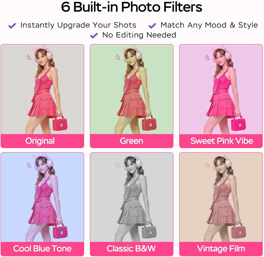 Ultra-Portable Tiny Camera for Travel/Vlog/Night Shots(1080P HD)