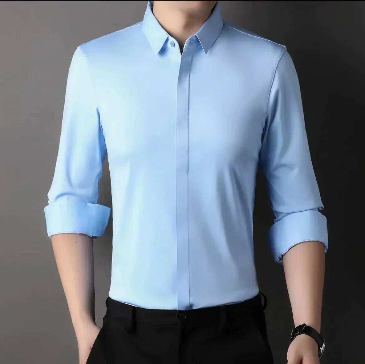🔥2025 Hot Sale🔥Men's Wrinkle-Free Button-Down Shirt