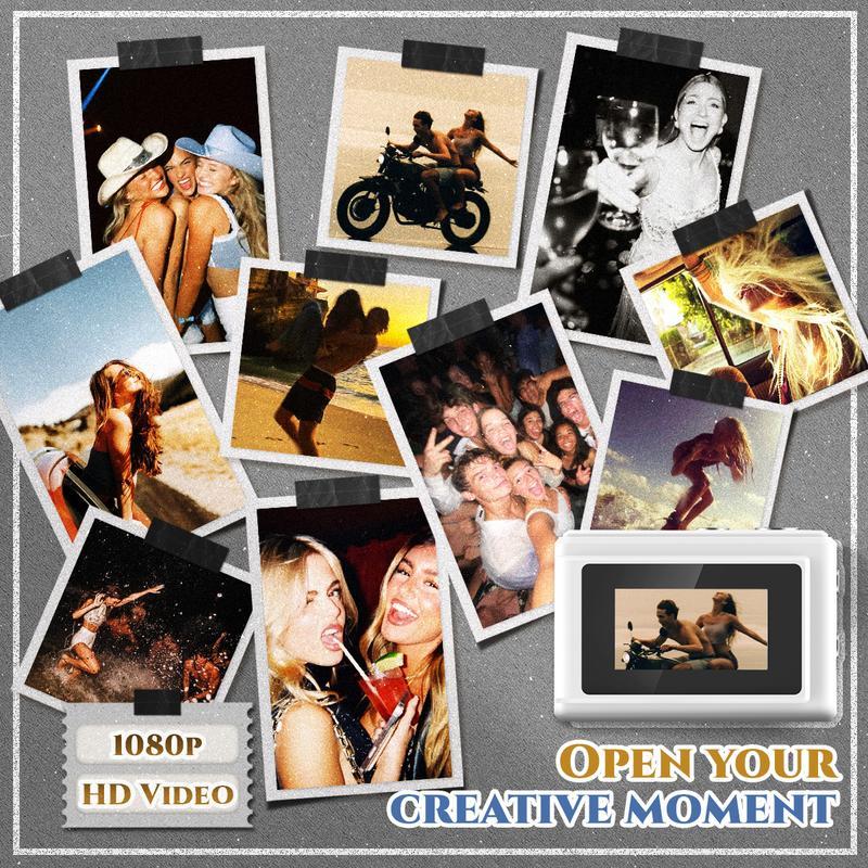 Ultra-Portable Tiny Camera for Travel/Vlog/Night Shots(1080P HD)